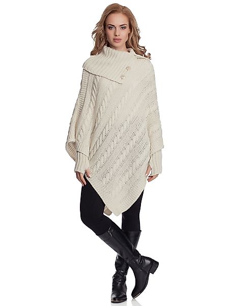 Merry Style Strickponcho Damen Poncho N4293 günstig online kaufen