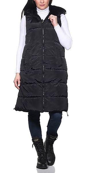 Aurela Damenmode Steppweste Damen Longweste mit Fütterung Damen Weste auch günstig online kaufen