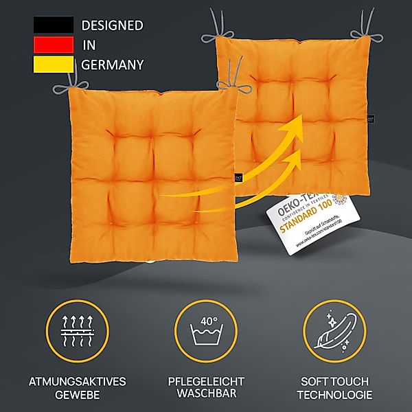 LILENO HOME Stuhlkissen Sitzkissen für Gartenstuhl, günstig online kaufen
