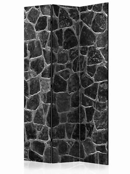 artgeist Paravent Black Stones [Room Dividers] schwarz/grau Gr. 135 x 172 günstig online kaufen