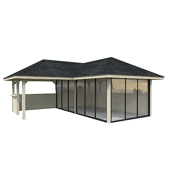 Palmako Pavillon Bianca Set223 Slide Naturbelassen 588 cm x 588 cm FSC® günstig online kaufen