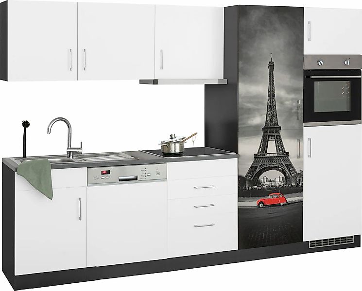 KOCHSTATION Küchenzeile »KS-Paris«, mit E-Geräten, Breite 290 cm, wahlweise günstig online kaufen