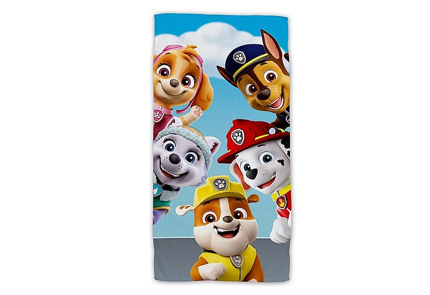 PAW PATROL Strandtuch Baumwolle Strandtuch Frottee Badetuch mit Premium Dru günstig online kaufen