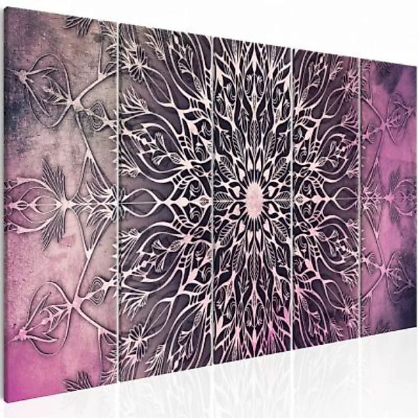 artgeist Wandbild Center (5 Parts) Narrow Pink rosa-kombi Gr. 200 x 80 günstig online kaufen