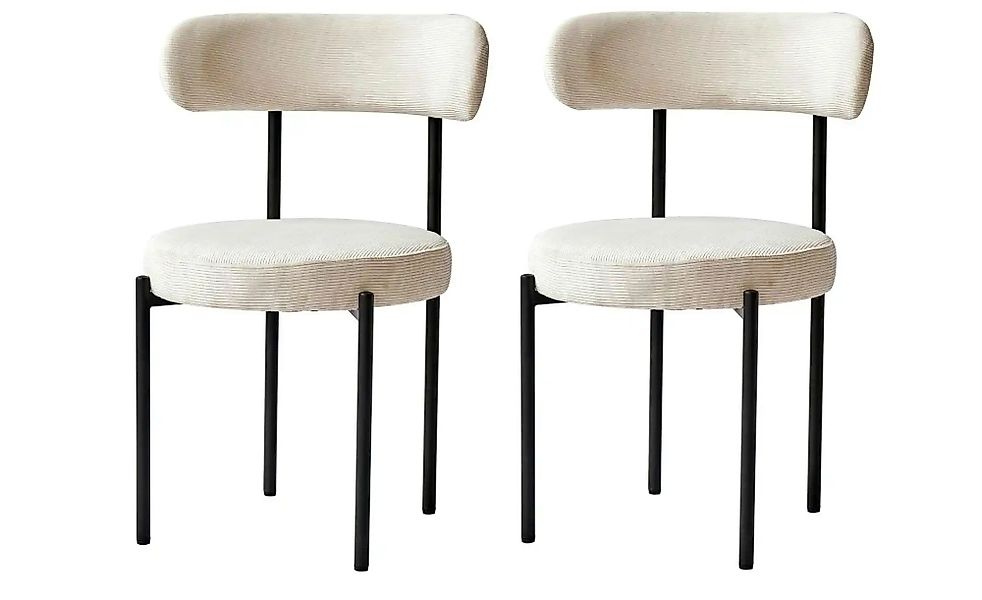 Stuhl 2er-Set  Lars ¦ beige ¦ Maße (cm): B: 47 H: 79 Stühle > Polsterstühle günstig online kaufen