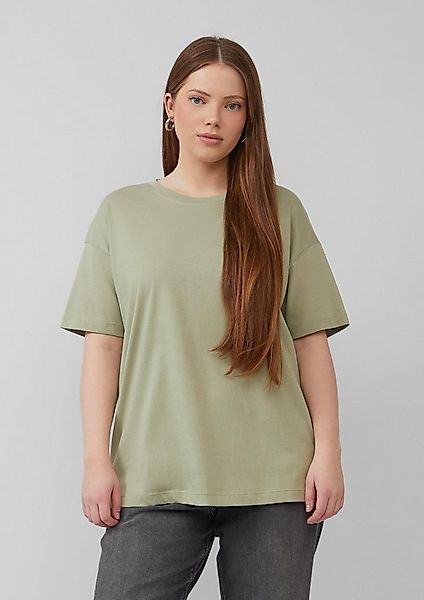 QS Kurzarmshirt T-Shirt Uni-Shirt im Loose Fit günstig online kaufen