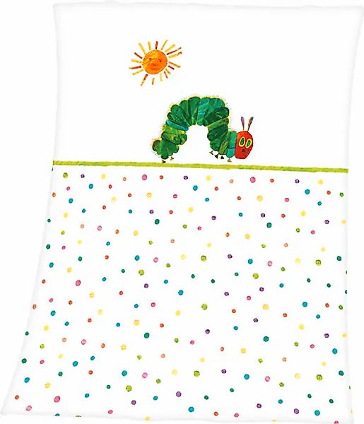 Babydecke »Die kleine Raupe Nimmersatt«, mit niedlichem Raupen-Motiv, Kusch günstig online kaufen