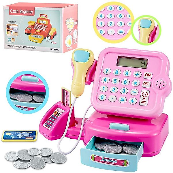 ZEUOPQ Spielkasse Kinderspielzeug Registrierkasse Lichter und günstig online kaufen