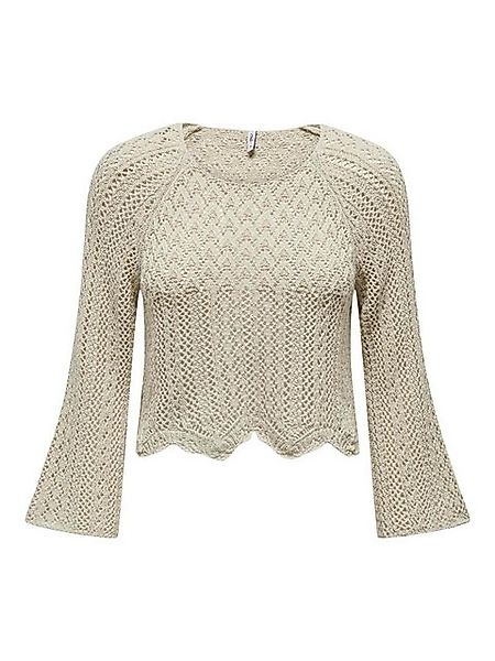 ONLY Strickpullover Eleganter Strickpullover 3/4 Arm Pointelle ONLNOLA ONLN günstig online kaufen