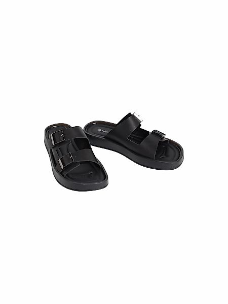 Calvin Klein Pantolette "ERGON DOUBLE BAR SANDAL LTH" Strandschuh, Sommersc günstig online kaufen