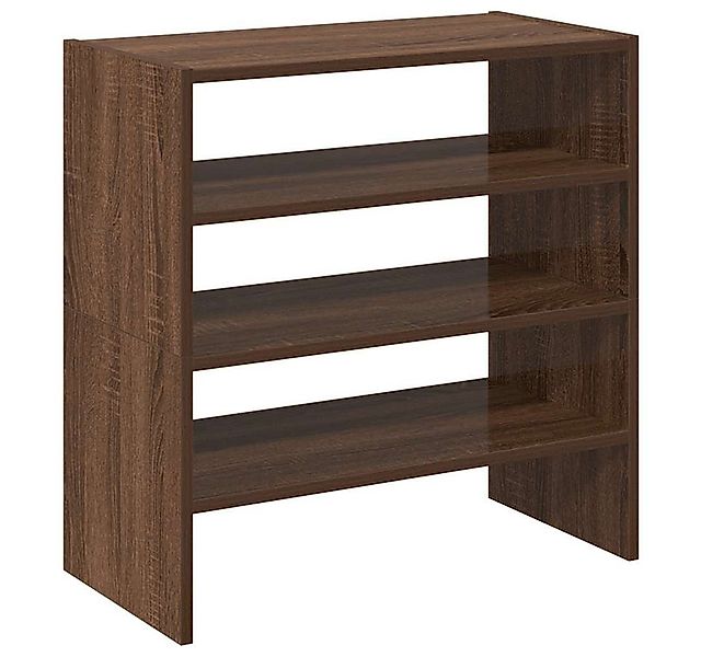 vidaXL Schuhregal Schuhregale 2 Stk. Stapelbar Braun Eichen-Optik 60x30x30, günstig online kaufen