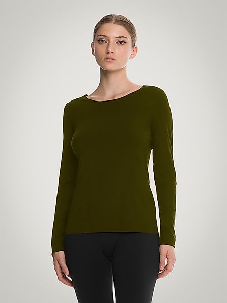 Wolford - Aurora Pure Pullover, Frau, dark earth green, Größe: M günstig online kaufen