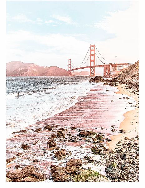 Komar Wandbild "Golden Gate", (1 St.), Deutsches Premium-Poster Fotopapier günstig online kaufen