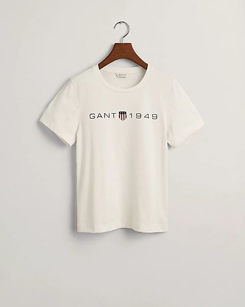 Gant T-Shirt REG PRINTED GRAPHIC T-SHIRT mit einem Retro-Wappengrafik günstig online kaufen