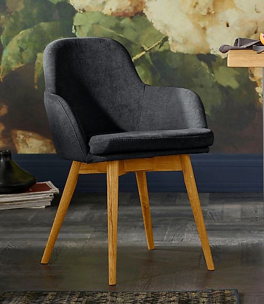 OTTO home Armlehnstuhl "Livry" (Set) 2 Stk.Polsterstuhl, Schalenstuhl günstig online kaufen