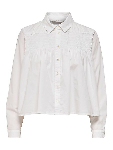 ONLY Gesmokte Hemd Damen White günstig online kaufen