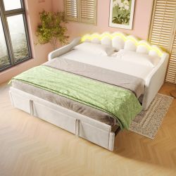 Flieks Daybett, LED Tagesbett Schlafsofa Kinderbett günstig online kaufen