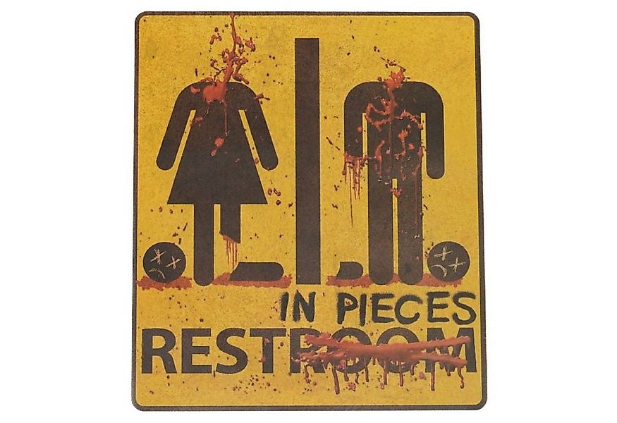 CHAKS Dekoobjekt Halloween Türaufkleber Toilettenzimmer, 43 x 30 c günstig online kaufen