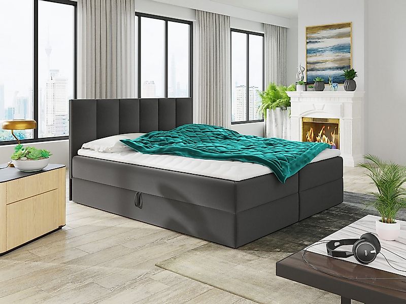 Sofnet Boxbett Star (mit zwei Bettkästen, Bonell-Matratze und Topper), Dopp günstig online kaufen