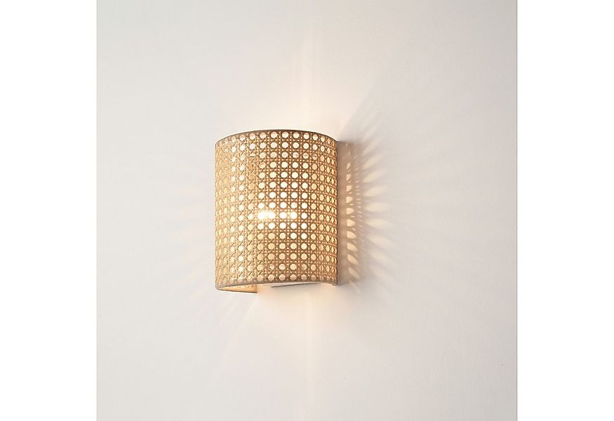 lux.pro Wandleuchte, ohne Leuchtmittel, »Ascot« in Rattanoptik günstig online kaufen