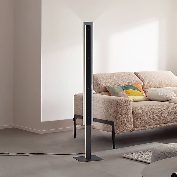 SCHÖNER WOHNEN LED-Stehlampe Lena, Eisen, schwarz, Dimmer günstig online kaufen