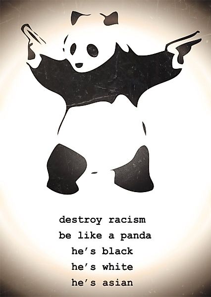 Close Up Poster Destroy Racism Banksy günstig online kaufen