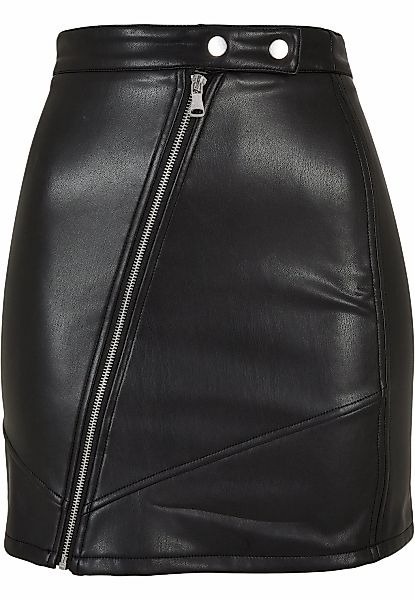 URBAN CLASSICS Jerseyrock "Urban Classics Damen Ladies Synthetic Leather Bi günstig online kaufen