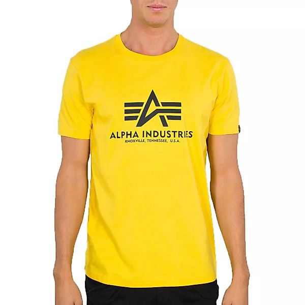 Alpha Industries Basic Kurzärmeliges T-shirt 2XL Empire Yellow günstig online kaufen