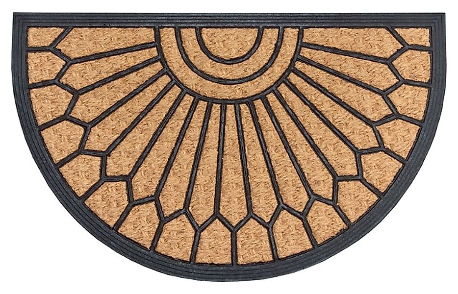 HANSE Home Fußmatte »Mix Mats Gummi-Kokos Halbrund Geometric Ornament, Türm günstig online kaufen