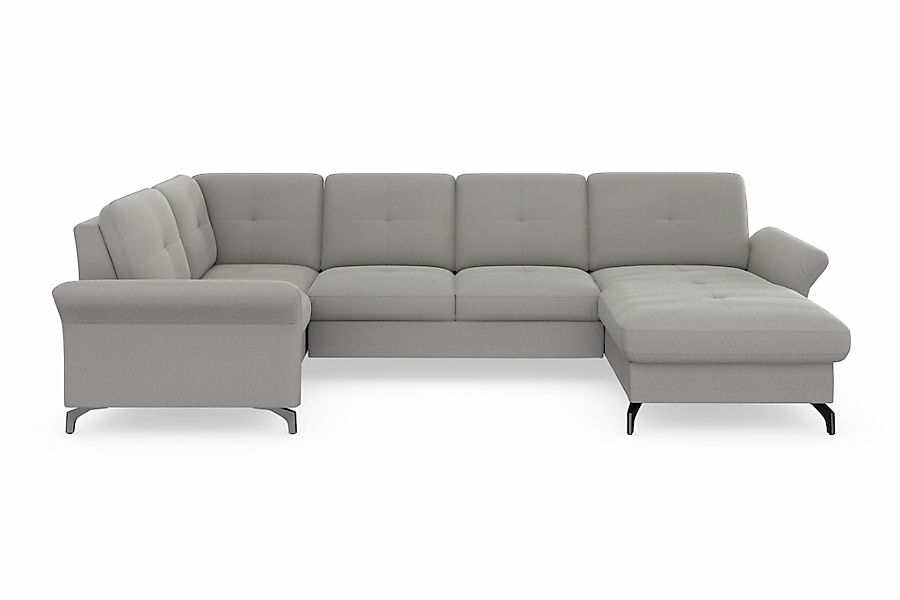 PLACES OF STYLE Wohnlandschaft "Calando U-Form" wahlweise mit Bettfunktion, günstig online kaufen