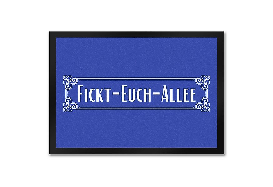 speecheese Fußmatte Fickt-Euch-Allee Fußmatte in 35x50 cm mit Spruch Retro günstig online kaufen