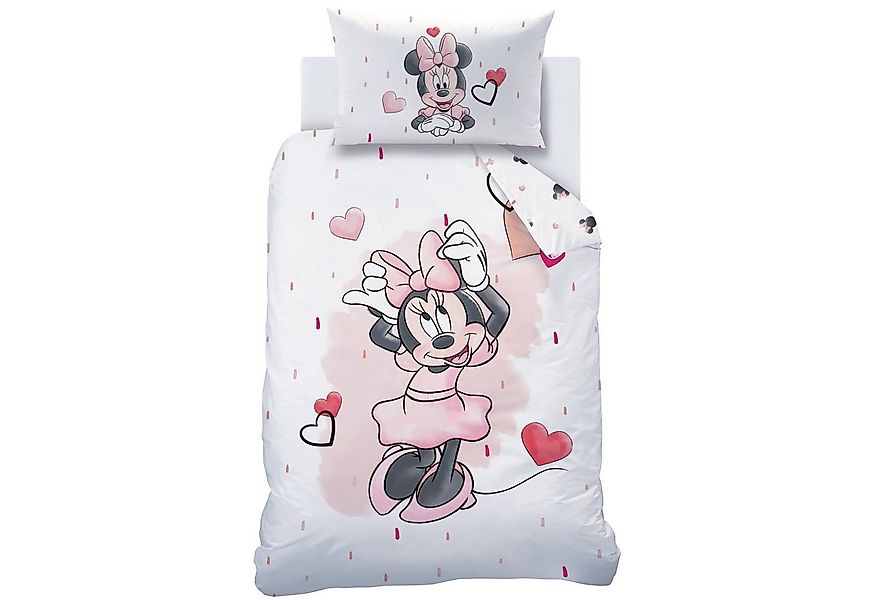 MTOnlinehandel Babybettwäsche Minnie Mouse 100x135 + 40x60 cm, 100 % Baumwo günstig online kaufen