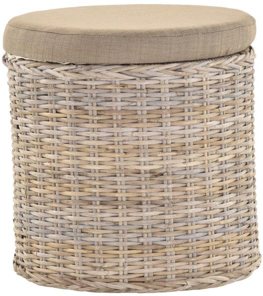 Krines Home Wäschekorb Rattan Sitzhocker mit günstig online kaufen