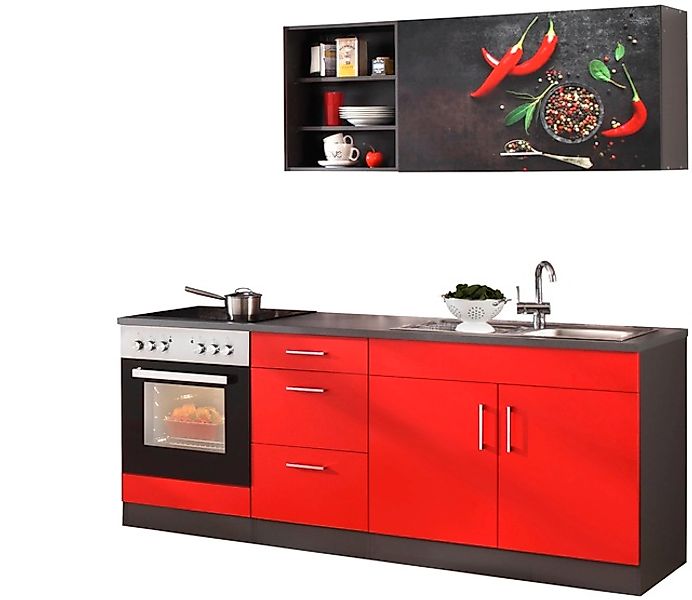 KOCHSTATION Küchenzeile »KS-Paris – Küchen mit einzigartigen Fotomotiven au günstig online kaufen