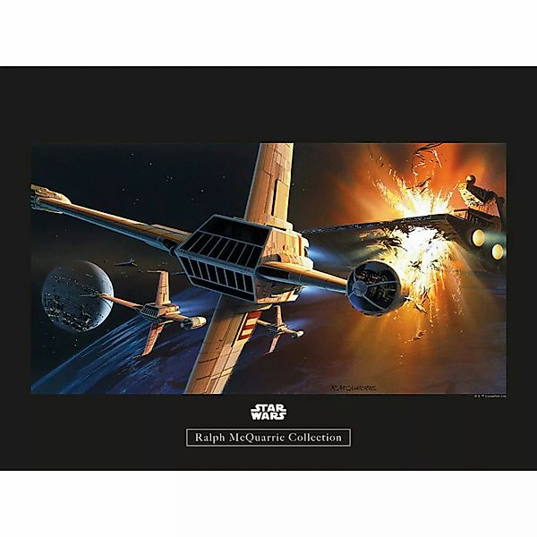 Komar Poster Star Wars Classic RMQ Endor Orbit W Star Wars B/L: ca. 40x30 c günstig online kaufen