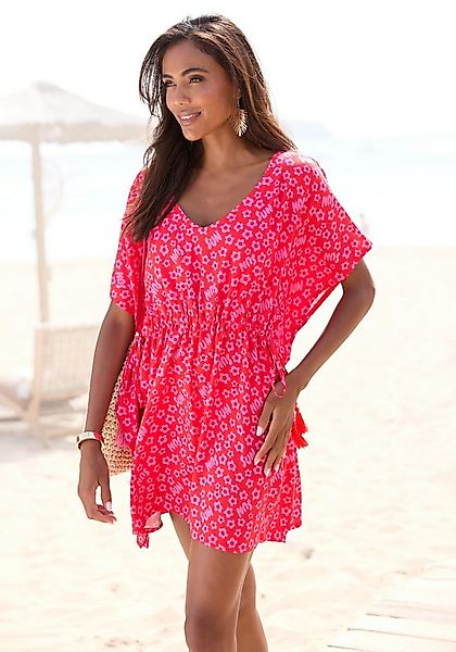 Buffalo Tunika aus Viskose, Blusenkleid, Strandmode günstig online kaufen