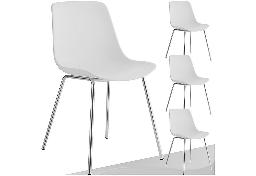 tectake Esszimmerstuhl Kunststoffstühle Mave, ergonomisch, Belastbarkeit 12 günstig online kaufen