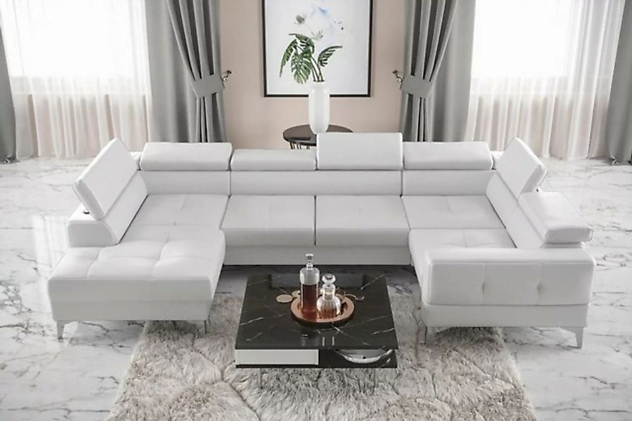 JVmoebel Ecksofa Modern Luxus Automatik Ecksofa Stoff U-Form Couch Textil, günstig online kaufen