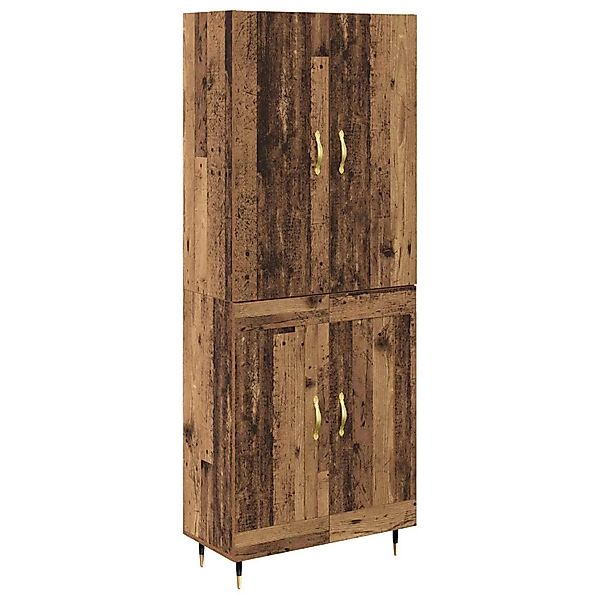 vidaXL Highboard Wandmontiert Altholz 69,5 x 34 x 180 cm Holzwerkstoff 3415 günstig online kaufen