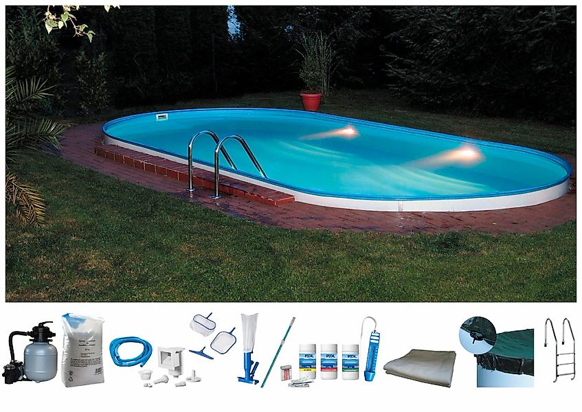 my POOL BWT Ovalpool "PREMIUM mit blauer Innenfolie" Höhe 120 cm, in versch günstig online kaufen