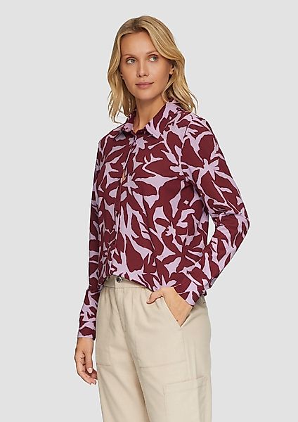 s.Oliver Langarmshirt Hemdbluse aus Jersey günstig online kaufen