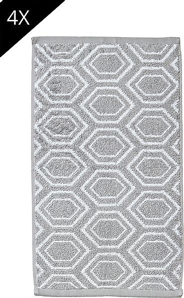 done. Handtuch Set "Ethno 4x Gästetücher (30x50 cm)" Gästehandtücher, Jacqu günstig online kaufen