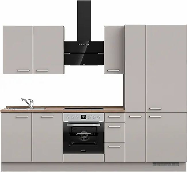 nobilia® Küchenzeile »"Touch II"« vormontiert, Ausrichtung wählbar, Breite günstig online kaufen