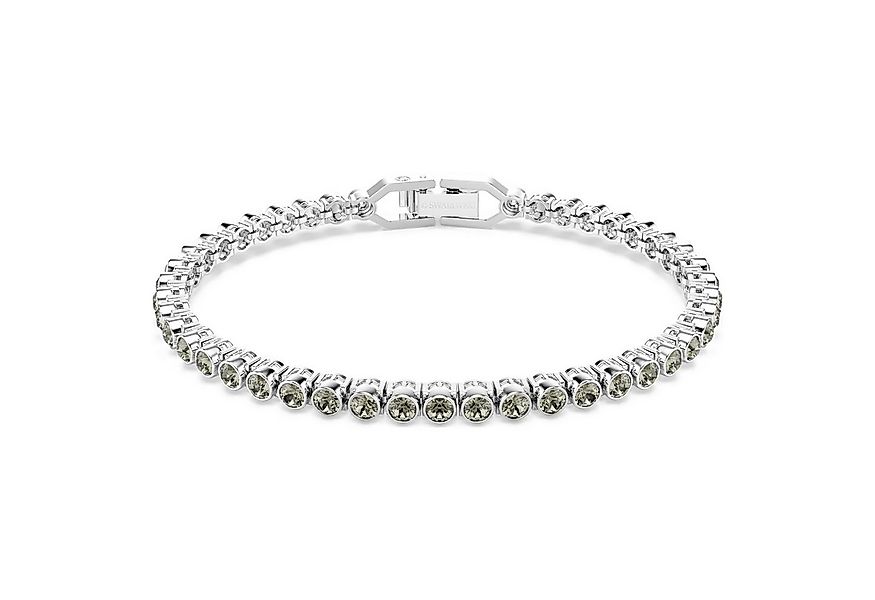 Swarovski Tennisarmband Imber Tennis Armband Rundschliff, Schwarz, Rhodinie günstig online kaufen