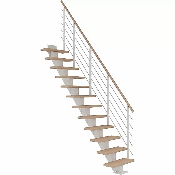 Dolle Mittelholmt. Frankfurt Eiche Weiß Perlgrau GH bis 258 cm Gerade 65 cm günstig online kaufen
