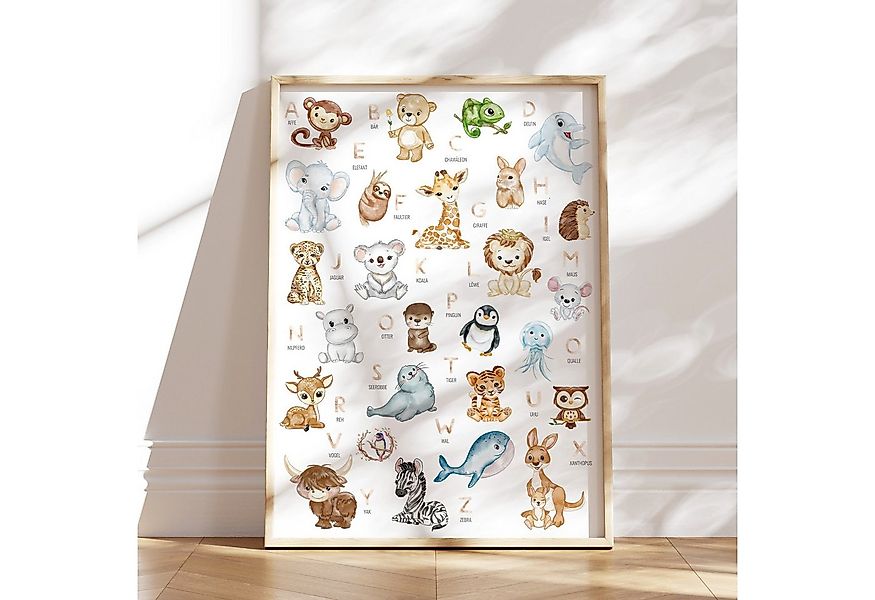MeinBaby123® Poster Grundschrift Lernposter, ABC Alphabet Poster Kinder, Ki günstig online kaufen