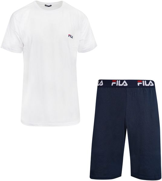 Fila Schlafanzug "MAN JERSEY PYJAMAS" 2 tlg., Hose mit elastischem Logobund günstig online kaufen