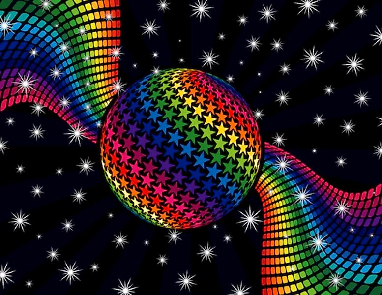 Papermoon Fototapete »Rainbow Disco Dance« günstig online kaufen