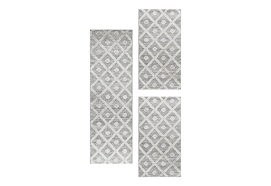 SIMPEX24 Hochflor-Bettumrandung Geometrisch Design, Höhe 20 mm, (Bett-Set, günstig online kaufen