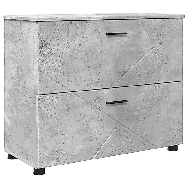 vidaXL Badezimmerspiegelschrank Badezimmer Schrank Betongrau 76,5 günstig online kaufen